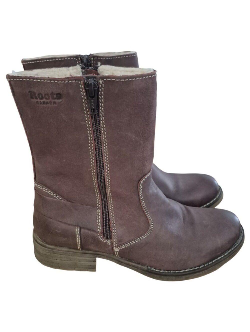 Roots Mid Calf Womens Boots Size 39 Hand Made In India
